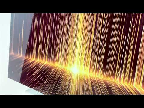 Gold Glitter Abstract Tempered Glass Wall Art