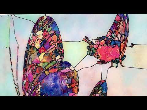 Mosaic Butterfly Glass Wall Art