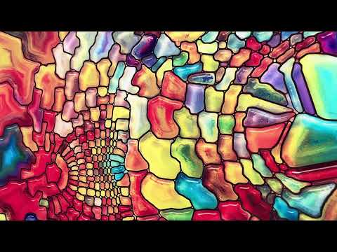 Colorful Mosaic Stained Wall Art on Glass Artworks