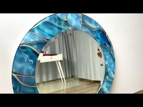 Blue Marble Sea View Wall Mirror