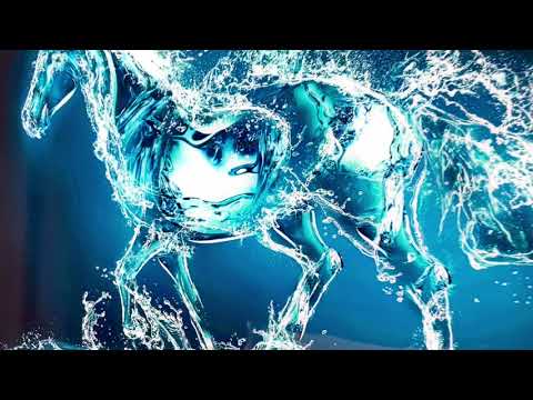 Water Splash Horse Glass Wall Art