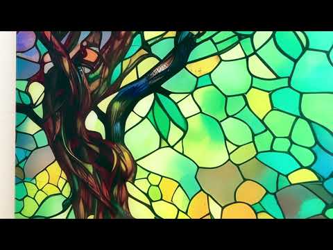 Life of Tree Stained Glass Wall Art 