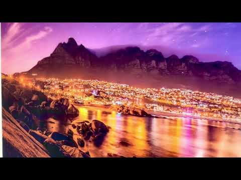 Cape Town Night Landscape Glass Wall Art, print picture on glass, Tempered Glass Wall Art