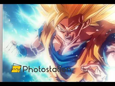 Saiyan Goku Super Glass Wall Art