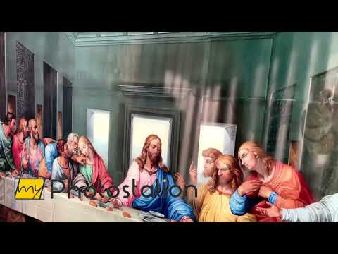 Last Supper Leonarda Da Vinci Glass Wall Art