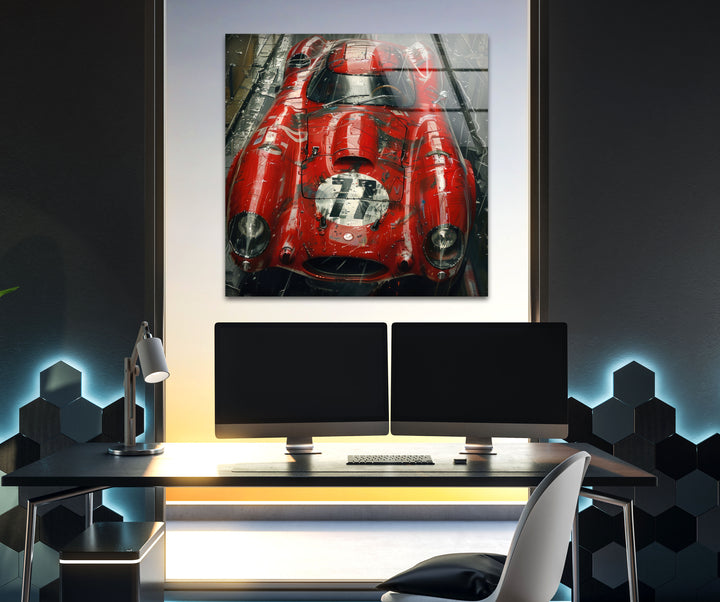 Race Car Cool Art Pieces & Glass Art Prints