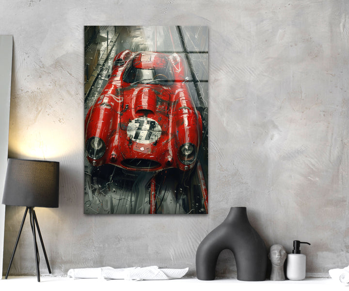 Race Car Glass Wall Pictures & Cool Art