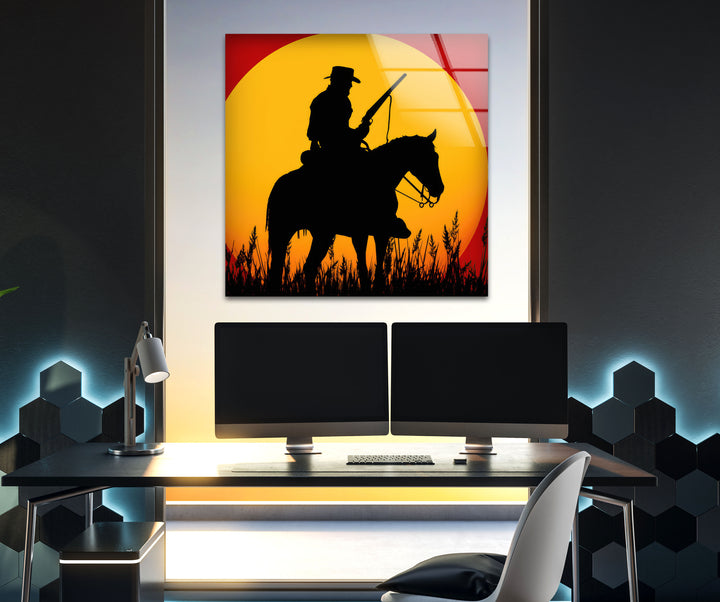 Red Dead Redemption Glass Wall Art glass pictures for Wall, glass prints wall art
