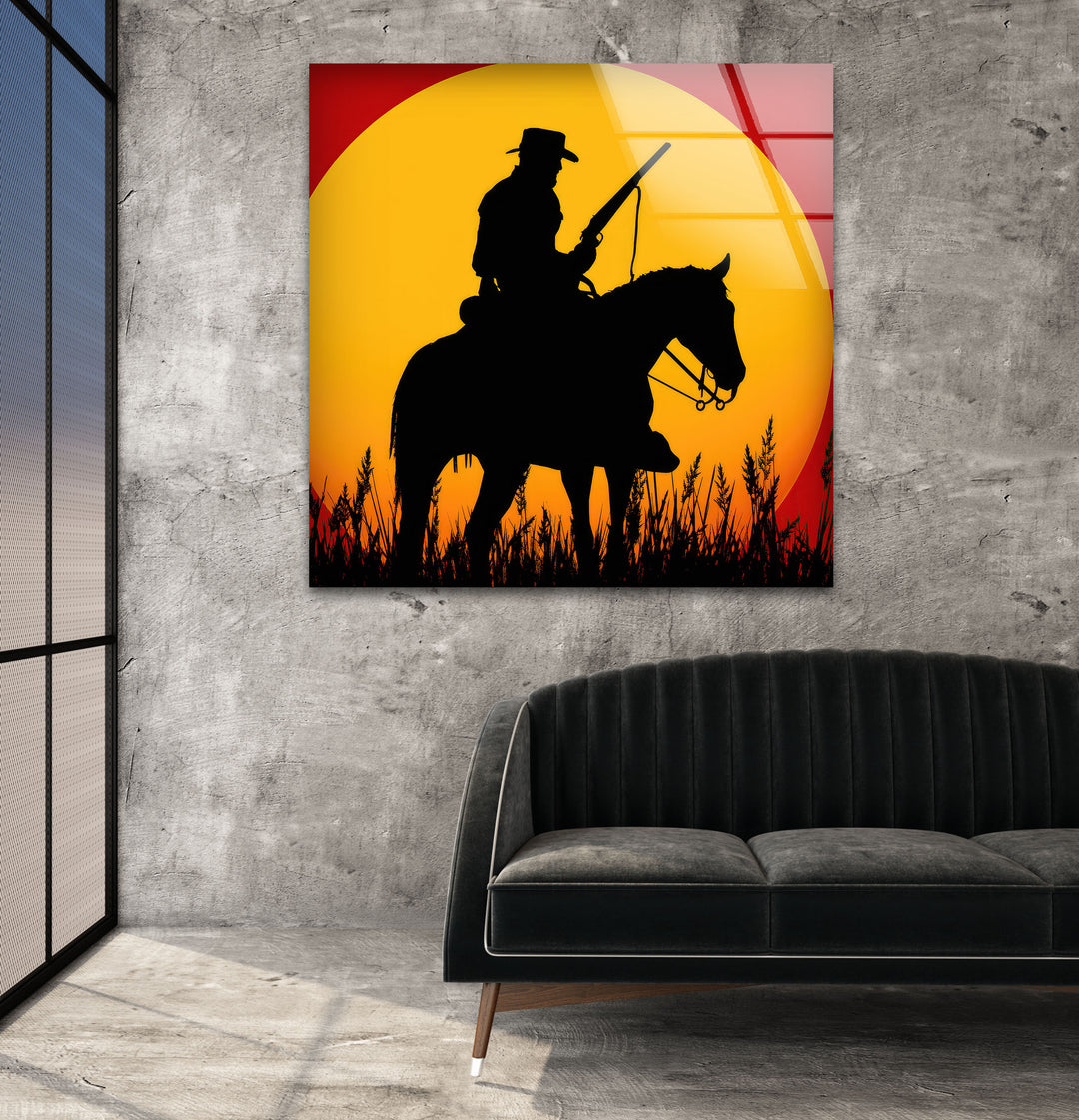 Red Dead Redemption Glass Wall Art Glass Printing Wall Art, Print photos on glass
