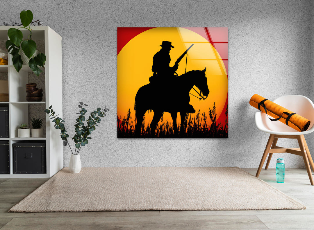 Red Dead Redemption Glass Wall Art large glass photo prints, glass wall photos
