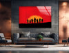 Red Dead Redemption Banner Glass Wall Art