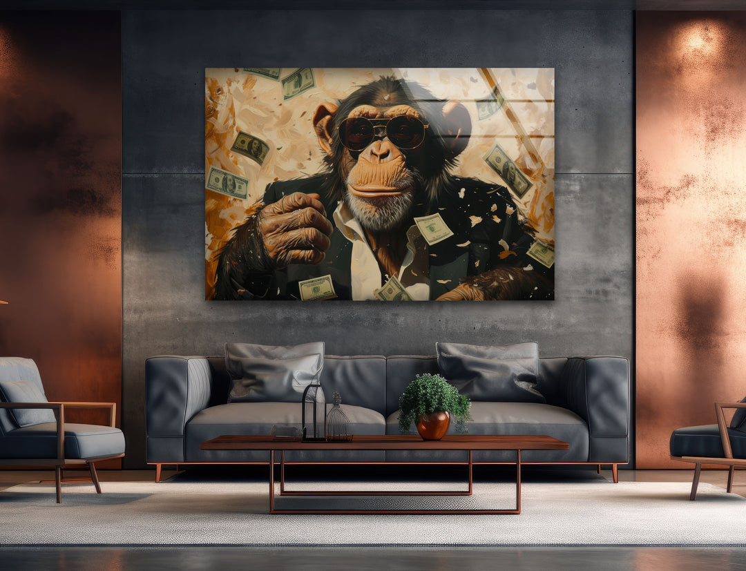 Rich Monkey Art Glass Photo Prints & Cool Abstract