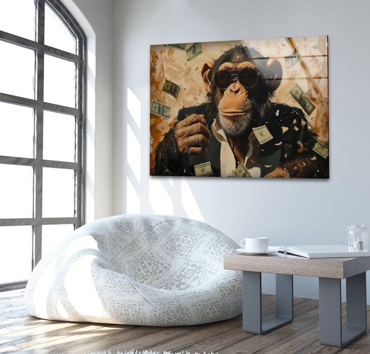 Rich Monkey Art Glass Wall Art & Cool Home Decor