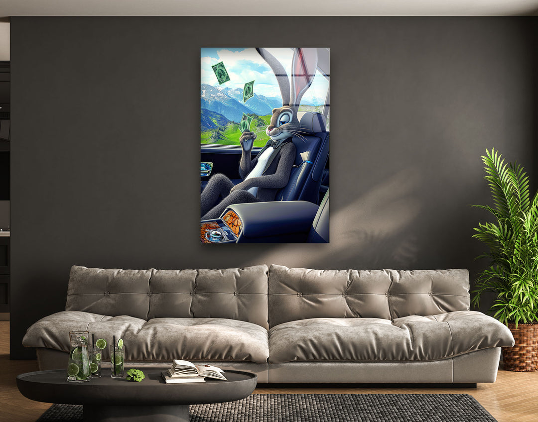 Rich Rabbit Cool Art Prints & Glass Wall Pictures