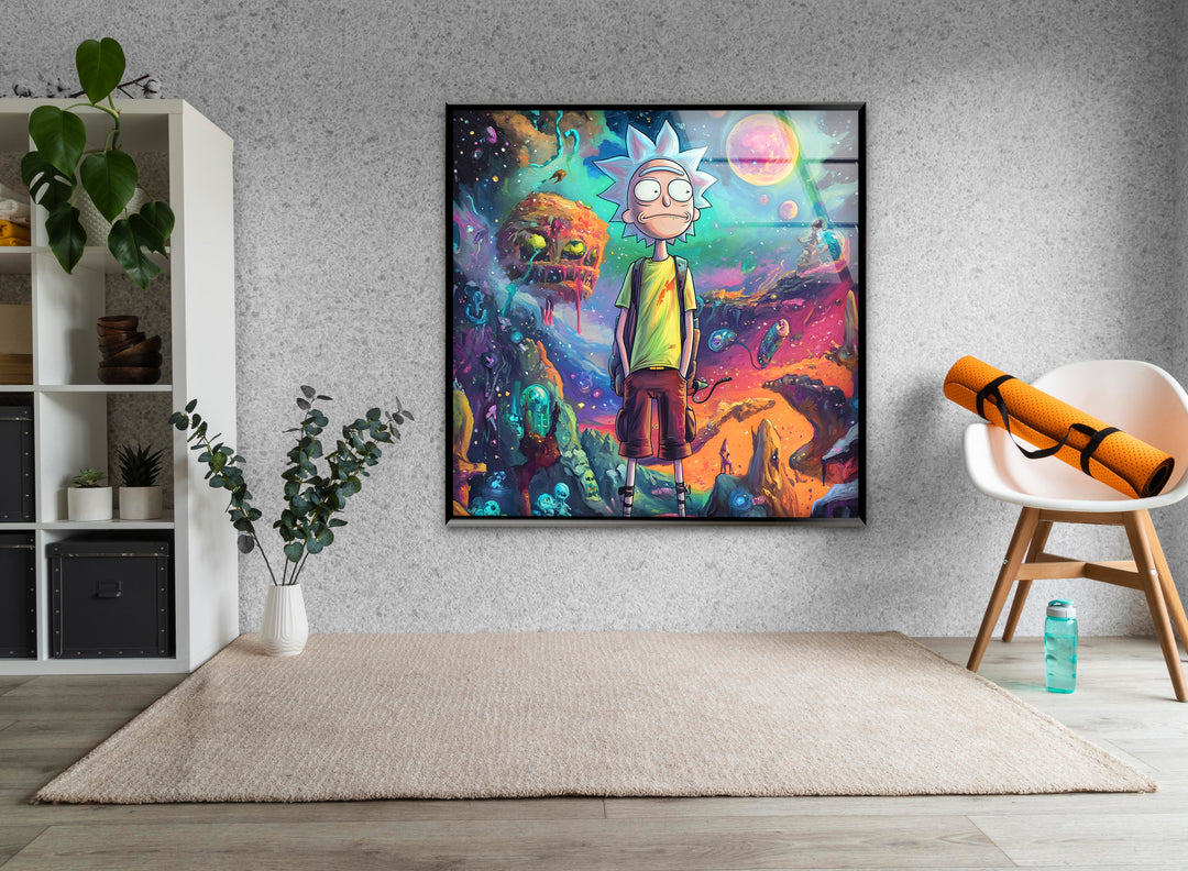 Rick and Morty Art Glass Wall Art art glass wall art, glass wall art pictures
