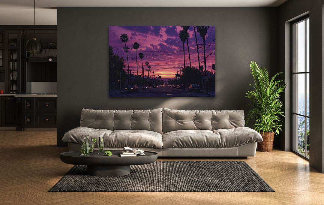 San Diego Pink Sunset Glass Wall Art art glass wall art, glass wall art pictures
