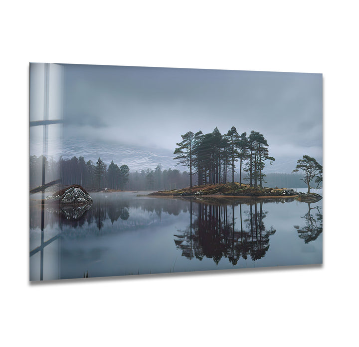 Scottish Foggy Island Glass Wall Art glass photo prints, glass picture prints
