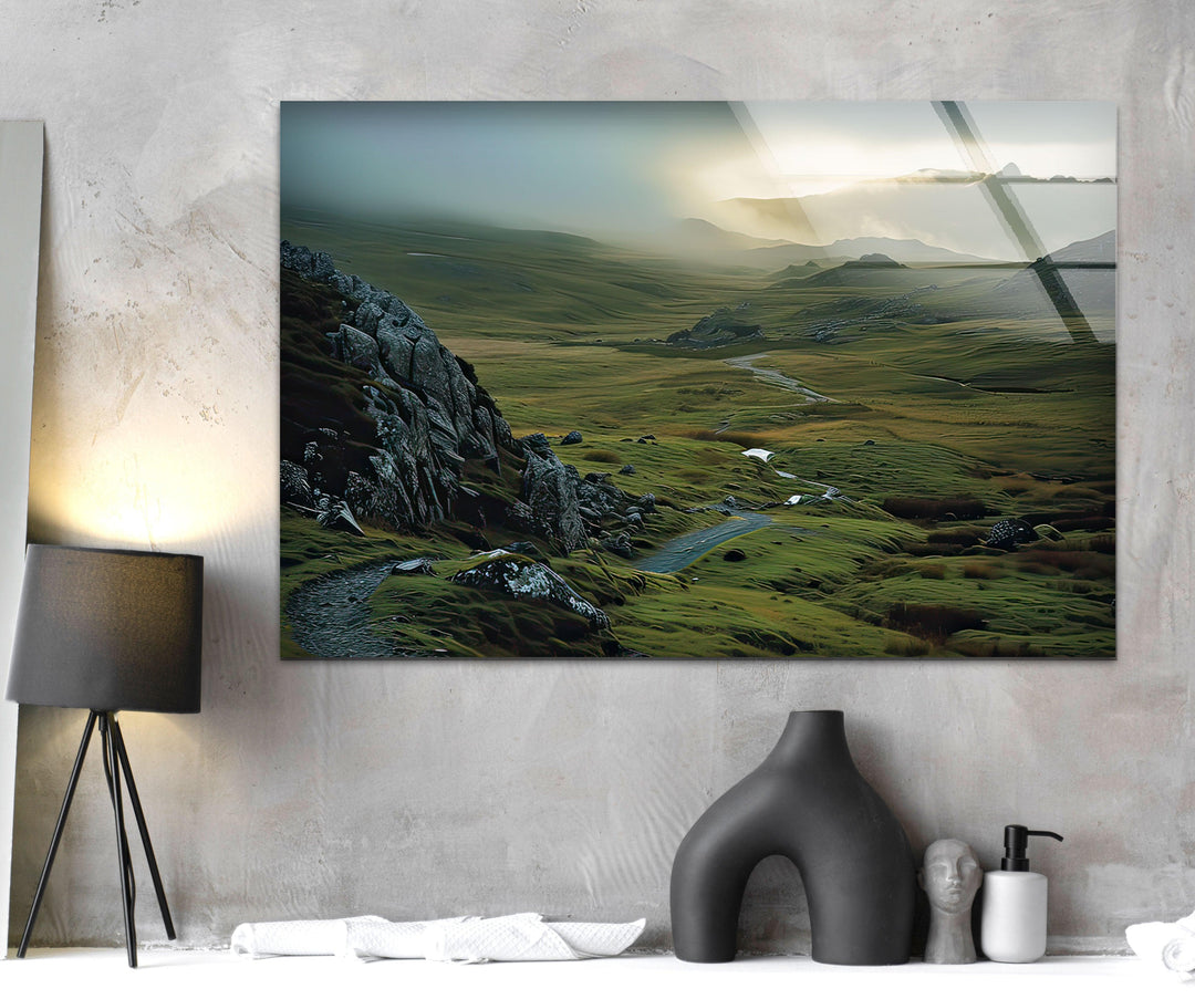 Scotland Mountains Glass Wall Art glass image printing, glass prints from photos
