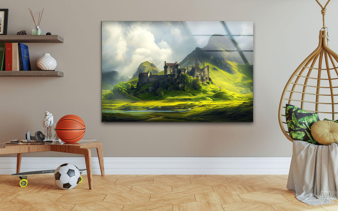 Scottish Mountains Glass Wall Art print on glass, glass printed photos
