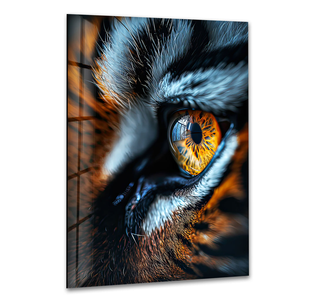 Single Tiger Eye Glass Wall Art art glass wall art, glass wall art pictures
