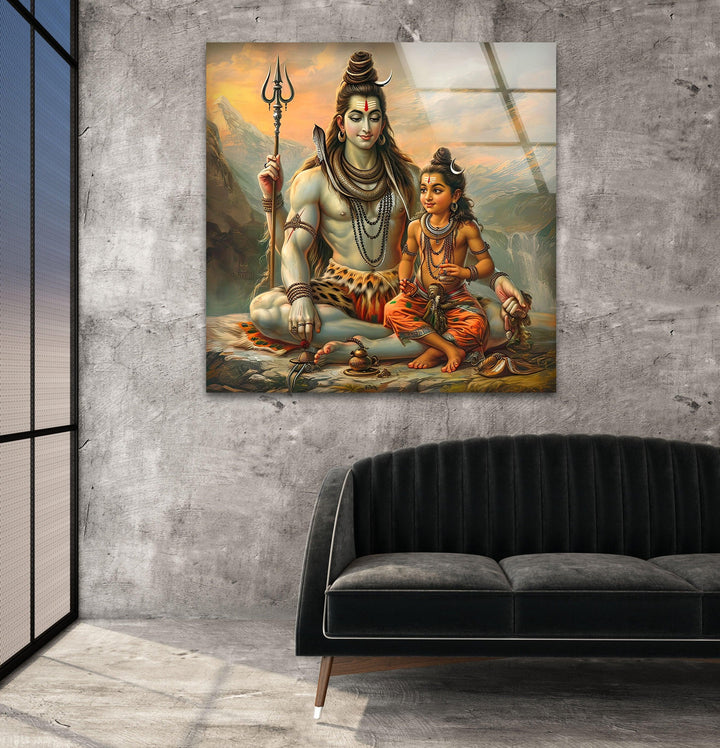 Shiva Buddha Glass Wall Art glass photo prints, glass picture prints