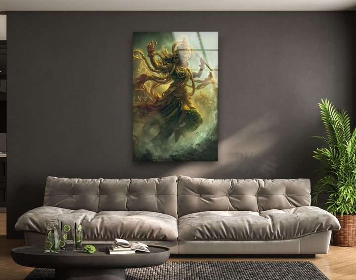 Gold Shiva Glass Wall Art glass photo prints, glass picture prints
