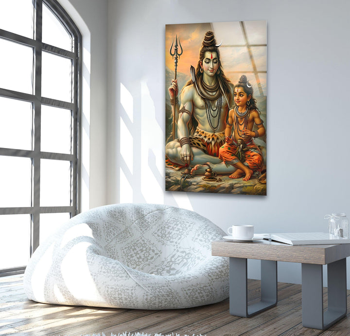 Shiva Buddha Glass Wall Art art glass wall art, glass wall art pictures
