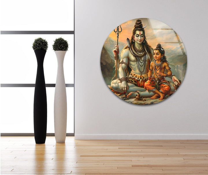 Shiva Buddha Glass Wall Art Glass Printing Wall Art, Print photos on glass
