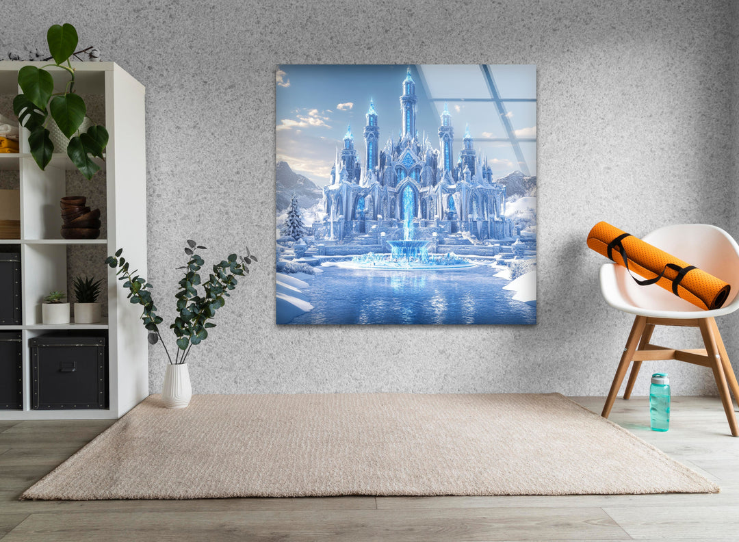 Snow Castle Glass Wall Art glass pictures for Wall, glass prints wall art
