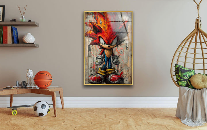 Sonic Blockbuster Glass Wall Art glass image printing, glass prints from photos
