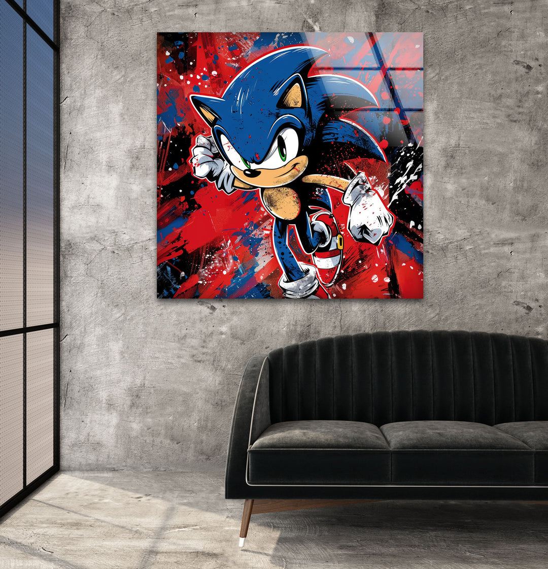 Sonic Art Glass Wall Art stained glass wall art, stained glass wall decor
