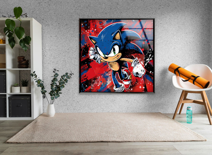 Sonic Art Glass Wall Art print on glass, glass printed photos
