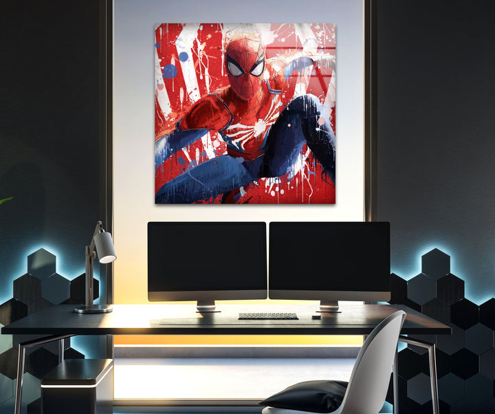 Spiderman 3 Glass Wall Art Glass Printing Wall Art, Print photos on glass
