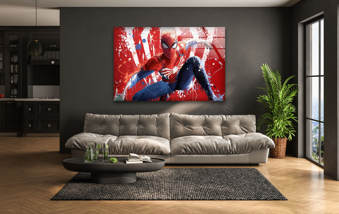 Spiderman 3 Glass Wall Art large glass photo prints, glass wall photos
