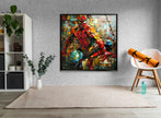 Spider Man Mosaic Tempered Glass Wall Art - MyPhotoStation