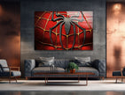 Spider Man Symbol Tempered Glass Wall Art - MyPhotoStation