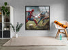 Spider Man vs Captain America Tempered Glass Wall Art - MyPhotoStation