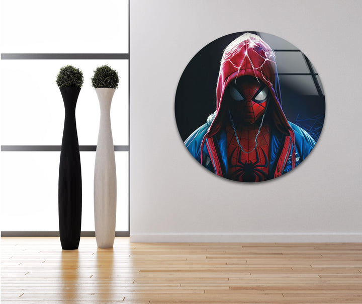 Spider-Man Miles Morales Glass Wall Art print on glass, glass printed photos
