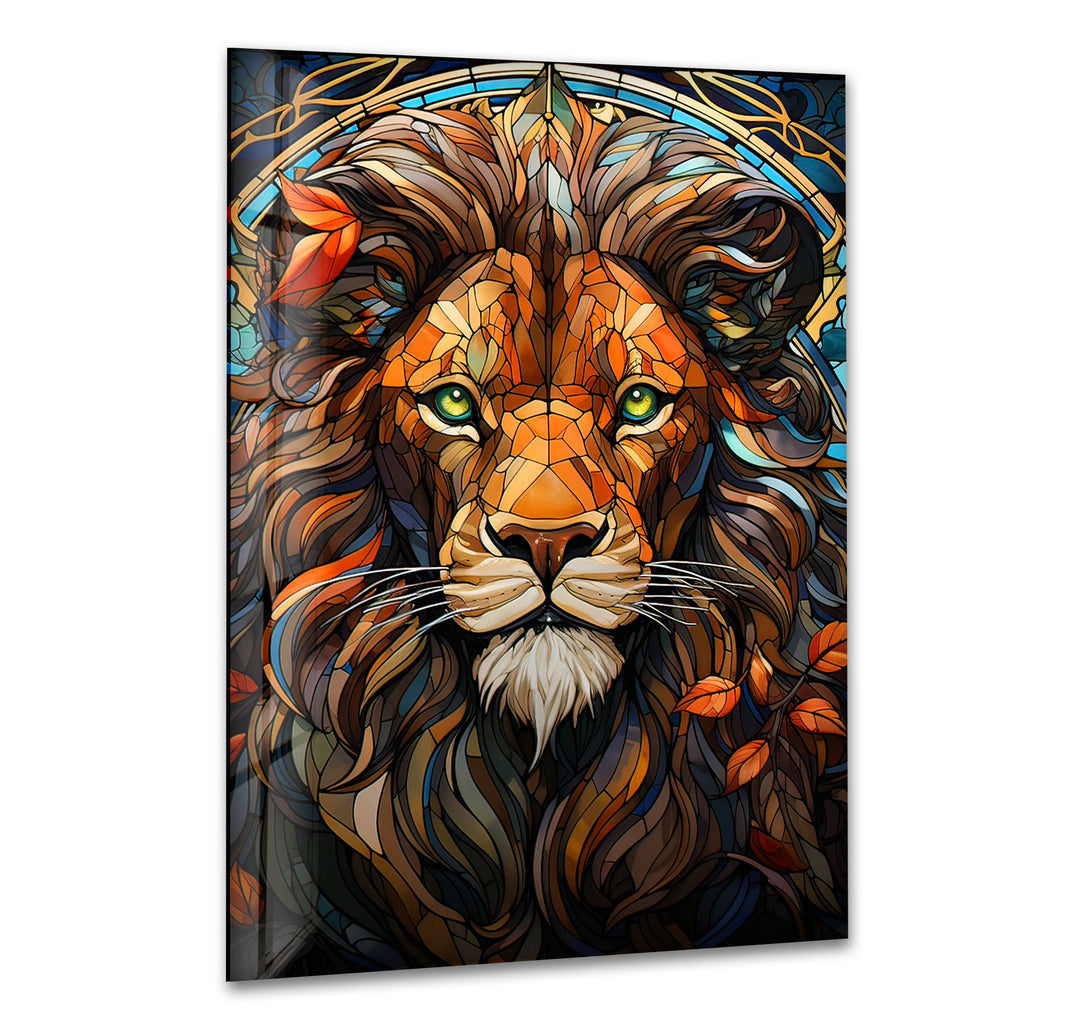 Stained Leon Glass Wall Art Glass Printing Wall Art, Print photos on glass
