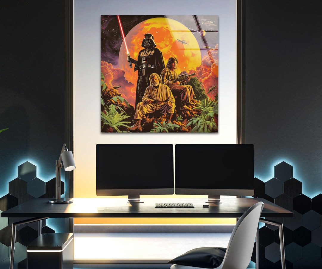 Star Wars Glass Wall Pictures Art