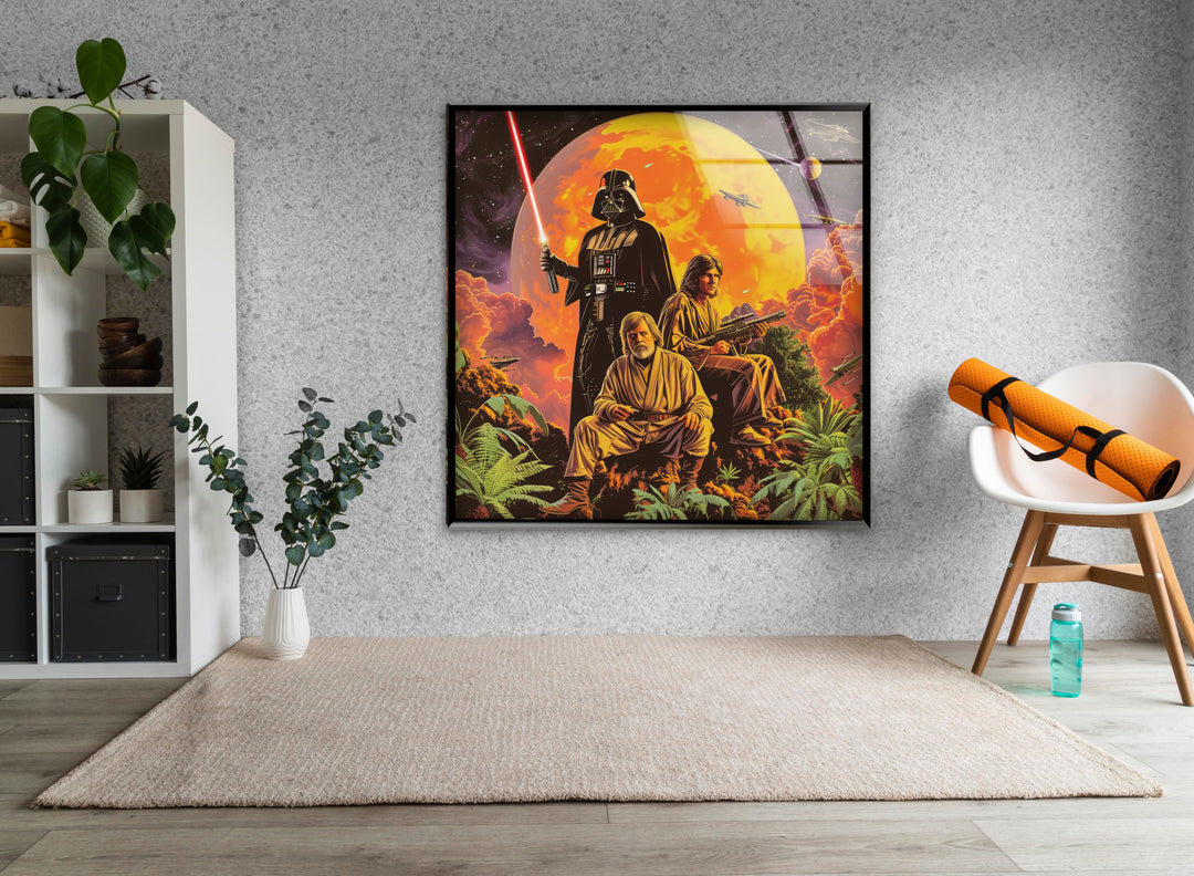 Star Wars Print on Glass Art Pieces