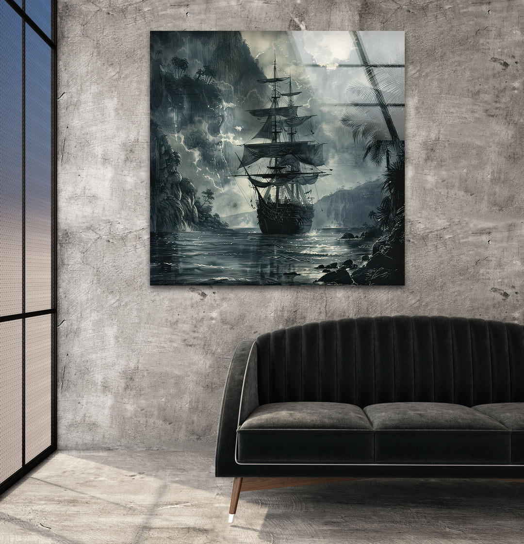 Stephensons Treasure Island Glass Wall Art custom glass photo prints, large glass prints
