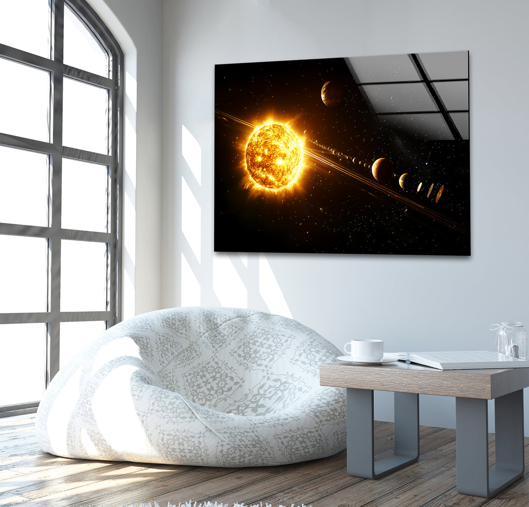 Space paintings blending artistic creativity with realistic astronomical elements for a unique look
