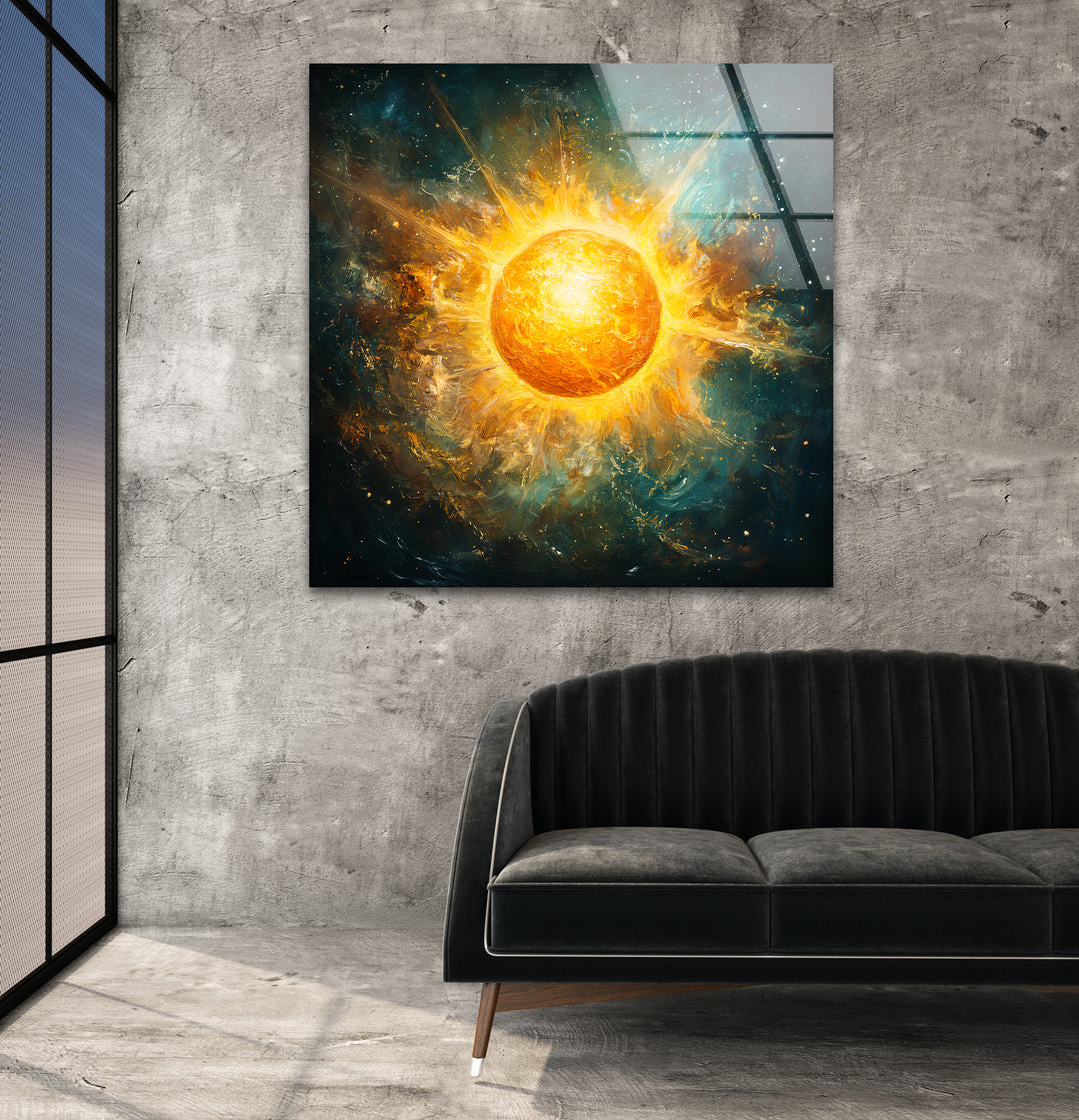 Space paintings inspired by real astronomical photography, reimagined with artistic expression