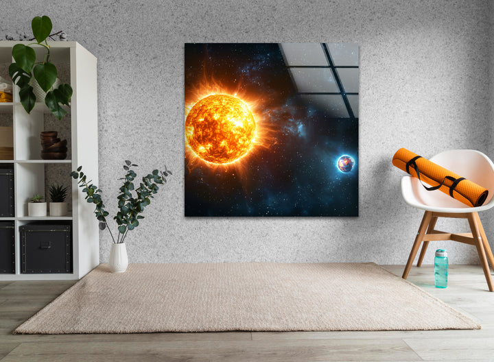 Space paintings inspired by real astronomical photography, reimagined with artistic expression
