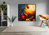 Sunset Effect Stained Picture Tempered Glass Wall Art