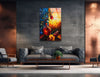 Sunset Effect Stained Picture Tempered Glass Wall Art