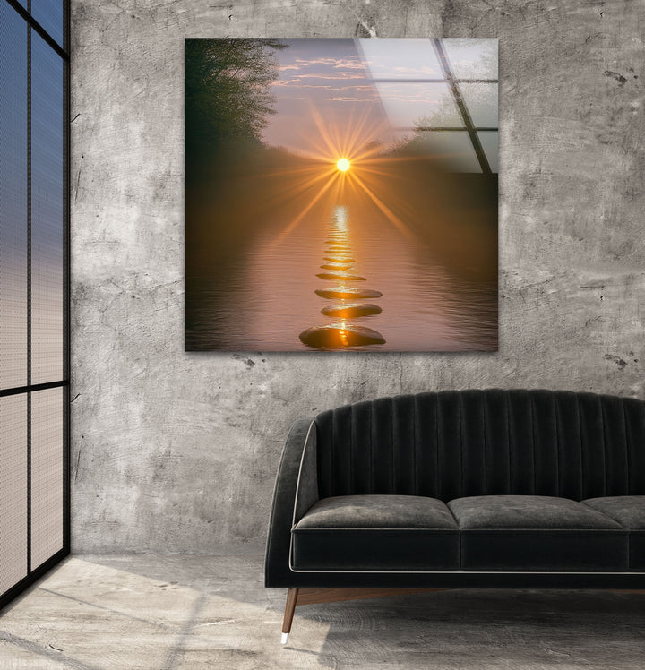 Sunset Road Glass Wall Art art glass wall art, glass wall art pictures
