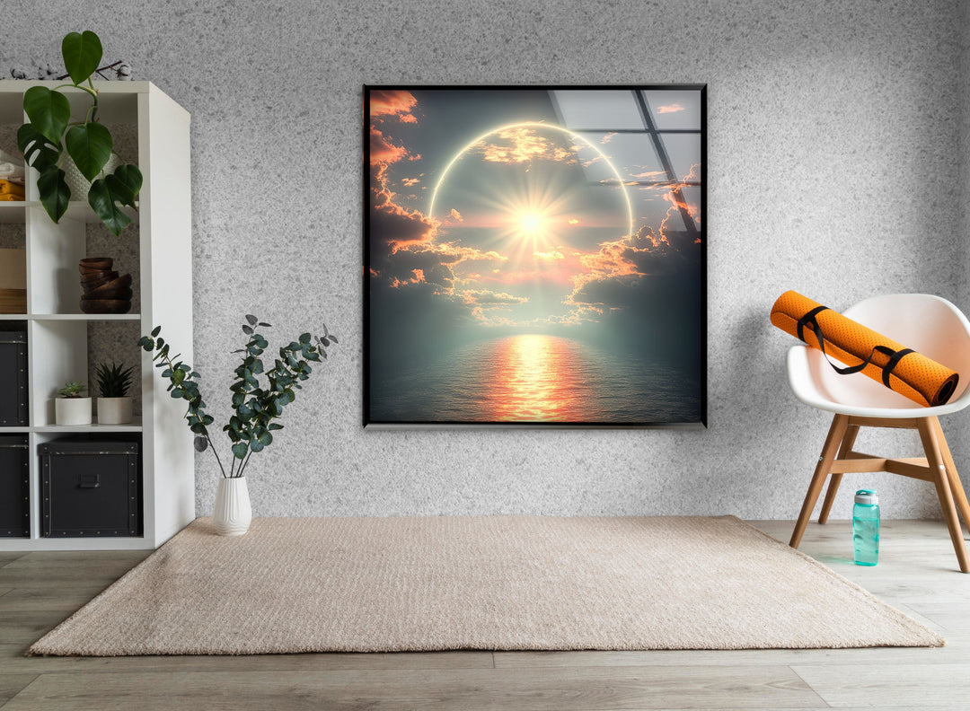 Sunset or Morning Light Glass Wall Art custom glass photo prints, large glass prints
