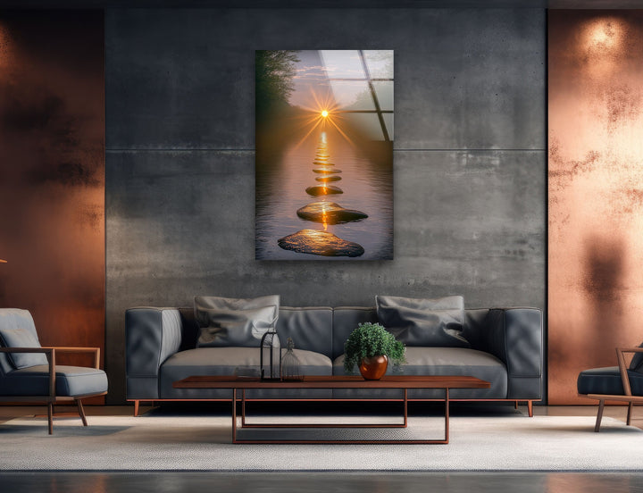 Sunset Road Glass Wall Art glass pictures for Wall, glass prints wall art
